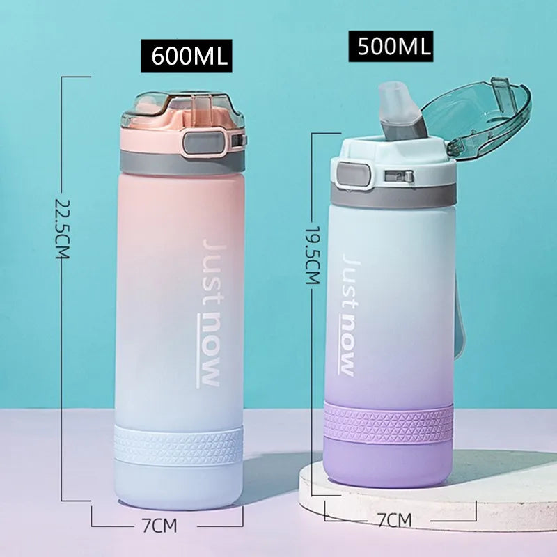 600ml New Fashion Water Bottle Free Shipping Items Portable Outdoor Shaker Sport Cute Drinking Plastic Water Bottles