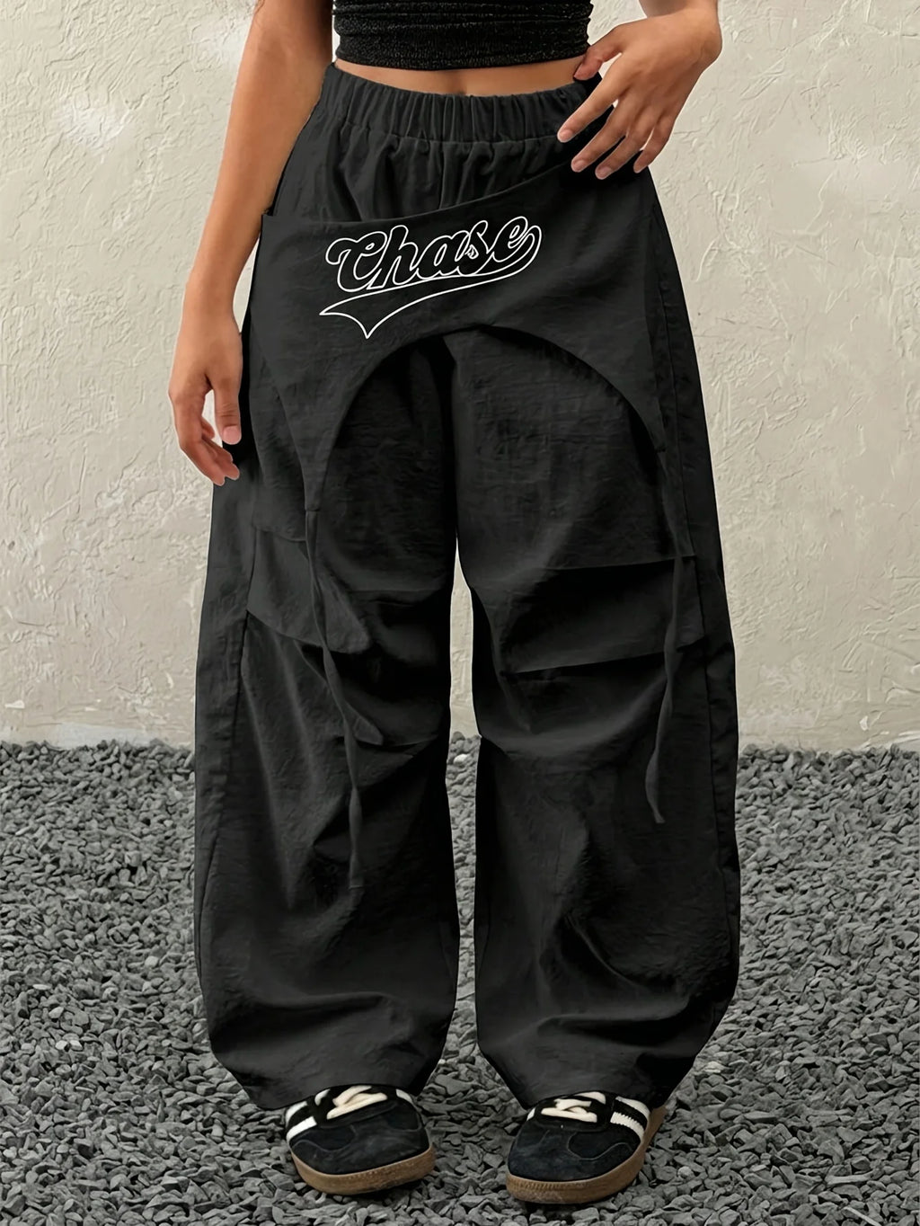 Girls' Autumn Pants, Girls' Cargo Wide-Leg Pants