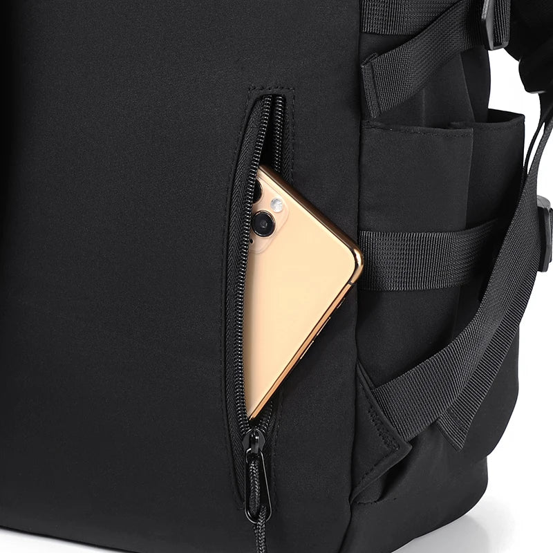 Simple solid color backpack,  travel backpack
