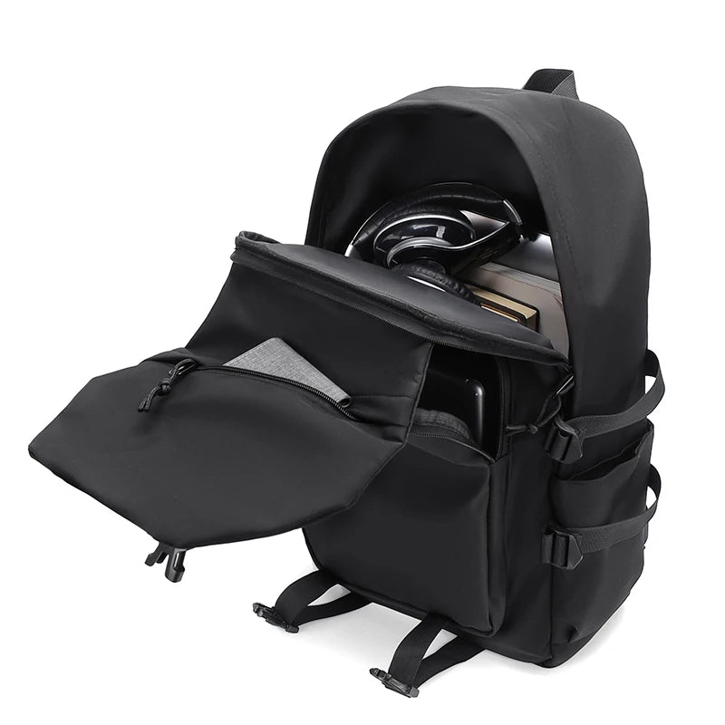 Simple solid color backpack,  travel backpack