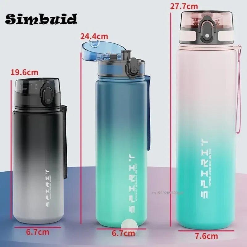 1 Liter Large Capacity Sports Water Bottles