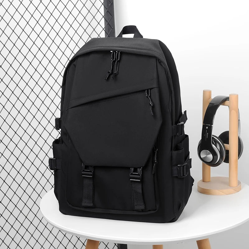 Simple solid color backpack,  travel backpack