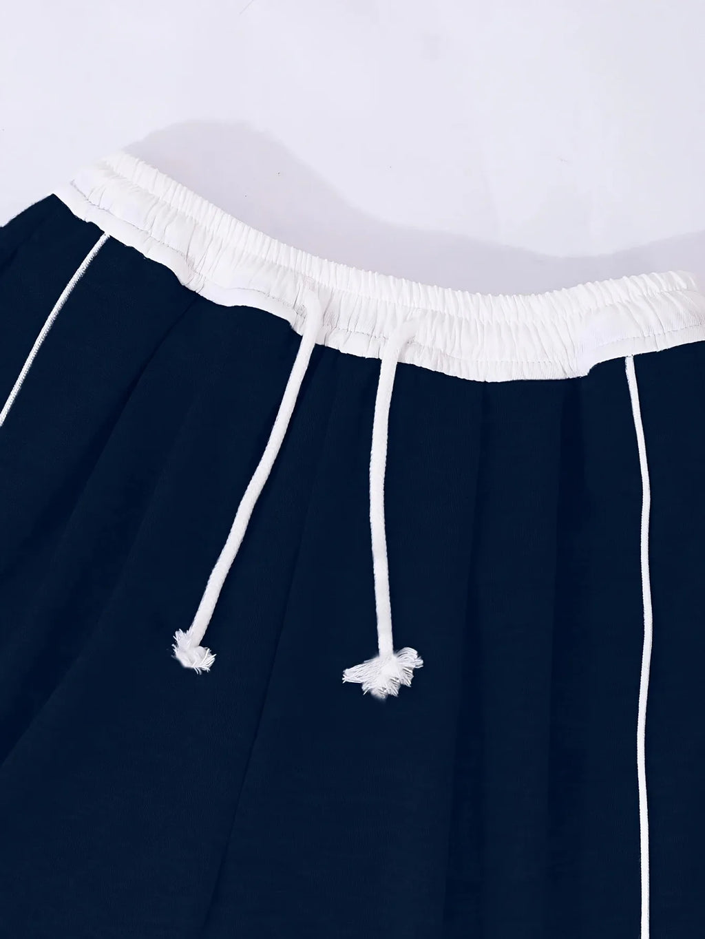 Girls High Waist Drawstring Wide Leg Pants