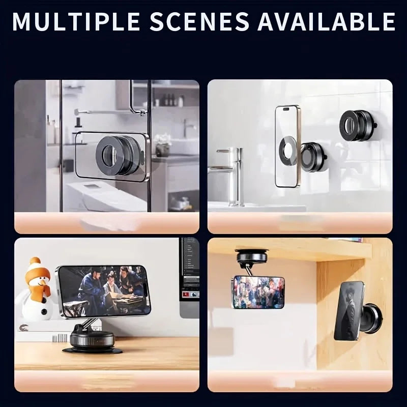 360° Rotating Vacuum Magnetic Car Phone Holder