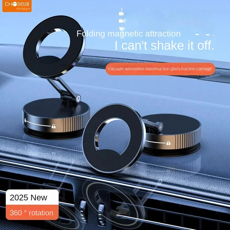 360° Rotating Vacuum Magnetic Car Phone Holder