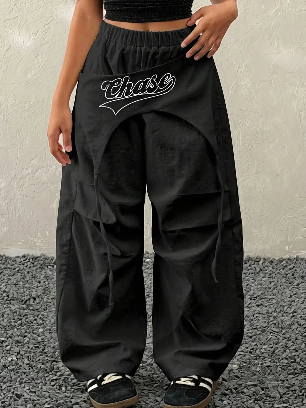 Girls' Autumn Pants, Girls' Cargo Wide-Leg Pants