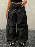 Girls' Autumn Pants, Girls' Cargo Wide-Leg Pants