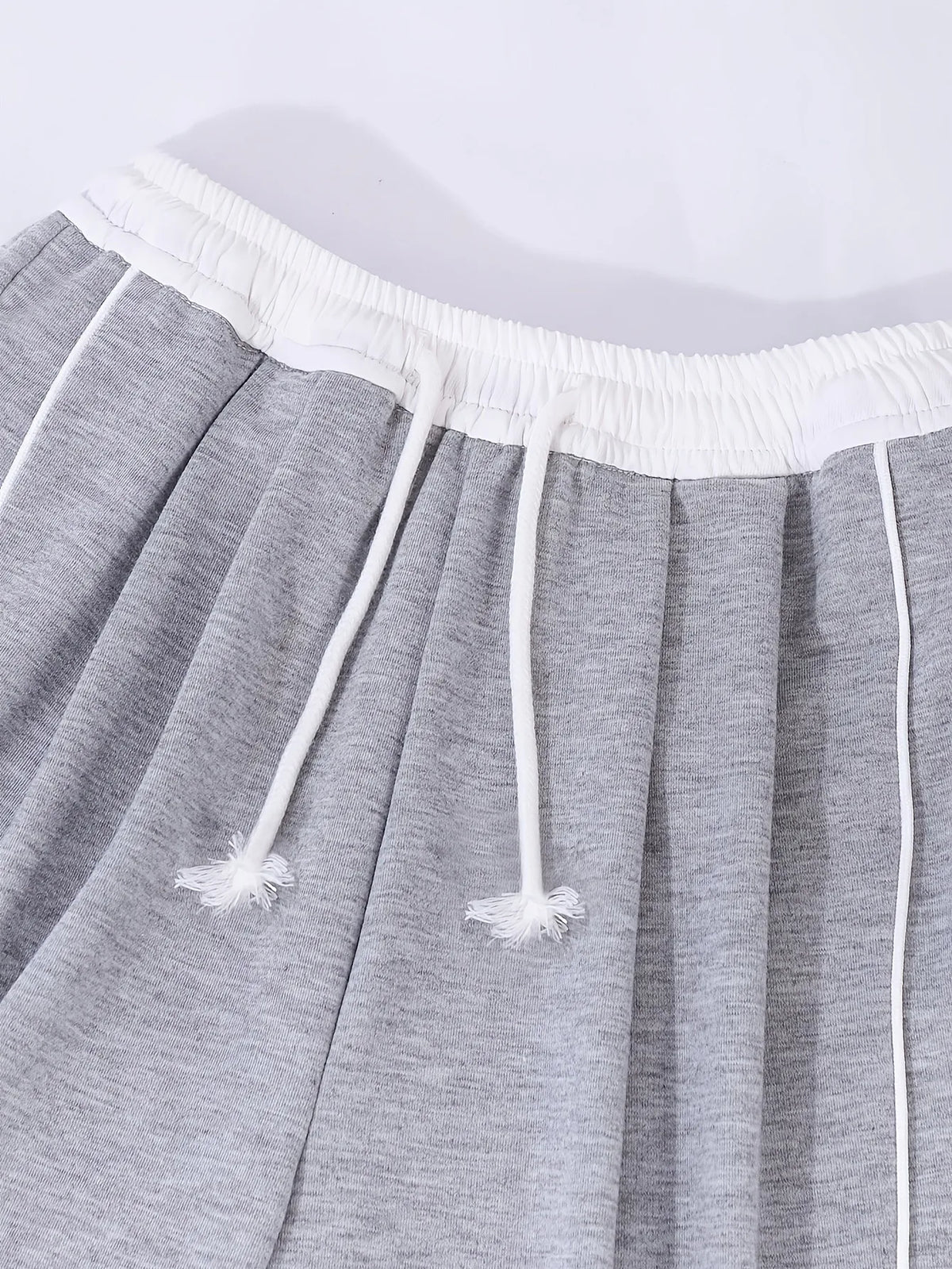 Girls High Waist Drawstring Wide Leg Pants